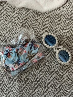 2 Pc Outfit And Sunglasses